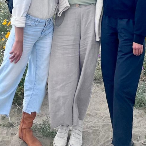 Linenfox Frankie trousers in natural gray - Picture 2 of 3